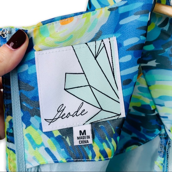 NWOT Modcloth Geode Starry Night Art-To-Wear Dress - Picture 12 of 15